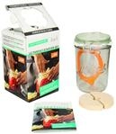 Weck Le Parfait Drahtb&uuml;gelglas 1000 ml (inkl. Gummiring, Glas zum