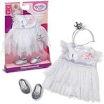 BABY born Ballerina-Outfit mit T&uuml;llkleid, silbernen Ballettschuhen und Haarreif mit