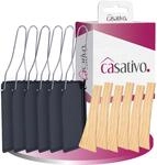 Casativo Praktisches 6er-Set Grillpf&auml;nnchen f&uuml;r Raclette & BBQ, mit klappbarem