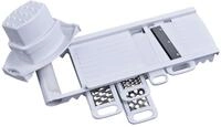 alpina Multireibe - D&uuml;nnsch&auml;ler und Reibe-Set - Edelstahlmesser - Wei&szlig;