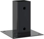 vidaXL Pfostentr&auml;ger Quadrat 4 Stk. 61x61 mm Pulverbeschichteter Stahl,