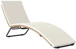 Outsunny Poly Rattan Sonnenliege S-f&ouml;rmige Gartenliege mit Auflage...