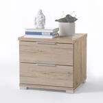 Universal Nachttisch in Eiche San Remo Hell Optik - Moderner Nachtschrank mit...