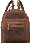STILORD Kima Vintage Rucksack Damen klein Leder Cityrucksack Frau Rucksack-Handtasche