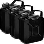 BW&reg; Benzinkanister Metall 3x 5 Liter mit Schraubverschluss - Kraftstoffkanister