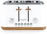 SALTER Toronto 4-Scheiben-Toaster &ndash; Breite Schlitze, 6 Br&auml;unungsstufen,