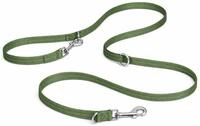 hundeleine - ziggi kaki trainingsleine - 200 cm x 15 mm - Nylon hundeleine - 3-Fach