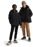 The North Face Kinder North Down Fleece Lined Short Parka, Tnf Black, 164