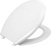 Cornat WC-Sitz "Palu" - Klassisch wei&szlig;er Look - Pflegeleichter Thermoplast -