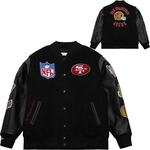 Mitchell & Ness NFL Blackout Retro College Jacke | San Francisco 49ers |...