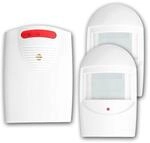Funk-Durchgangsmelder mit 2X PIR Sensor, 120m Reichweite, Lautst&auml;rke 90dB,