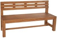 DELUKE Gartenbank Teakbank CUGAD Holz Teak 200x50x85 cm | Holzbank 200 cm...
