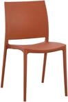 CLP Gartenstuhl stapelbar wetterfest Meton, Gartensessel mit Lehne...