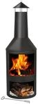 BBQ Collection Terrassenofen mit Schornstein - Feuerstelle 44,5 x 44,5 x 134 cm...