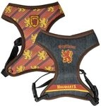 Harry Potter Premium-Hundegeschirr, Gr&ouml;&szlig;e S/M, Gelb und Rot, verstellbares