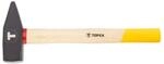 TOPEX Schlosserhammer Schlosser Hammer mit Stiel aus Holz - Schlosserhammer mit