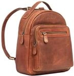 STILORD Kima Vintage Rucksack Damen klein Leder Cityrucksack Frau Rucksack-Handtasche