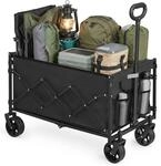 SONGMICS Bollerwagen Faltbar, 150 L, bis 150 kg Belastbar | Gartenwagen, 79,5 x 49,5