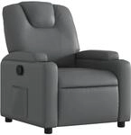 vidaXL Relaxsessel Grau Kunstleder