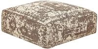 Beliani Bodenkissen Baumwolle beige/braun 50x50x20cm Sitzkissen quadratisch Shasa