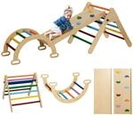 AIYAPLAY 5-in-1 Montessori Kletterger&uuml;st Rutsche 1,5-4 Jahre Mehrfarbig | Indoor