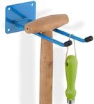 Relaxdays 4 x Ger&auml;tehalter Wand, L&auml;nge 24 cm, Doppelhaken, Wandhaken Garage,