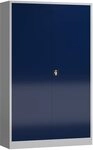 Classix Fl&uuml;gelt&uuml;renschrank Aktenschrank 1945 x 1200 x 600 mm (grau/blau)
