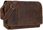 STILORD Vintage Umh&auml;ngetasche Leder gro&szlig; f&uuml;r Herren Damen 15.6 Zoll Laptoptasche