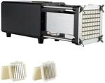 VEVOR Elektrischer Pommes Frites Schneider Kartoffelschneider mit 1/2 & 3/8 Zoll