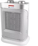 Keramik-Heizl&uuml;fter mit Oszillation DESCON 1500W, Wei&szlig;, 3 Luftstrommodi, Thermostat,