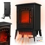 Juskys&reg; Elektrokamin 2000 W &mdash; Schwarz, elektrischer Standkamin mit...