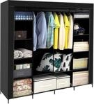 Ruhhy Kleiderschrank Stoffschrank 170x170 cm Aufbewahrung Faltschrank 21744