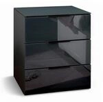 PARI Nachttisch in Graphit - Moderner Nachtschrank mit Schubladen und viel...