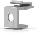 Encaixe para Cabo Ubiquiti Pass-Through para Bastidor Prateado (12 Unidades)