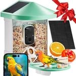 VEVOR Vogelfutterhaus mit Kamera 2K HD KI Vogelerkennung &uuml;ber 10.000 Vogelarten
