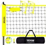 VEVOR Volleyballnetz H&ouml;henverstellbar Volleyballnetz Set, Tragbarer