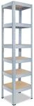 shelfplaza Pro 230x40x40 cm Schwerlastregal in verzinkt mit 6 B&ouml;den und 166 kg