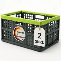 BigDean Klappbox faltbar & extrem stabil aus robustem Kunststoff in Anthrazit...