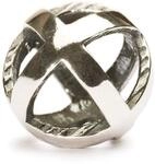 TrollBeads Damen-Bead Bleib Positiv 925 Sterling Silber TAGBE-10019