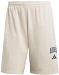 adidas Men's Collegiate Fleece Shorts, Wonder Alumina/Dark Blue, M
