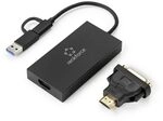 Renkforce Externe Grafikkarte DDR3-RAM USB-A, USB-C 5Gbps, HDMI, DVI, RF-4715072