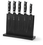 Wakoli Titanium Noir Messerset (5-teilig) Messerblock mit Messer -...