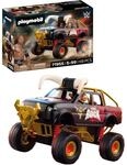 PLAYMOBIL | WWE&reg; | The Rock Monster Truck | Monstertruck mit Federung, H&ouml;rnern &