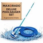 Deluxe Poolsauger mit Teleskopstange und 5,5m Schlauch f&uuml;r Skimmer/Filteranlage