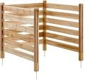 VEVOR Sichtschutzzaun aus Holz, 914x914 mm 3-Paneele-Lamellenzaun f&uuml;r...