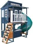 KidKraft Cozy Escape Spielturm mit Rutsche &ndash; Zweist&ouml;ckiges Outdoor...