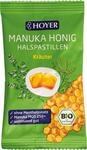 HOYER Manuka Honig Halspastillen Kr&auml;uter Bio ohne Mentholzusatz - Mit echtem