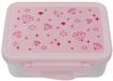 ergobag Edelstahl Brotdose Glitzer - Pink | Mit Trennfach und Snack-Box,
