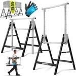 MASKO&reg; Teleskop-Arbeitsbock Untergestell 4-er Set | Klappbock max....