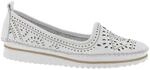 Andrea Conti Damen Slipper Leder Florale Cutouts Keilabsatz mit Streifen...